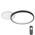 Eglo - LED Dimmable ceiling light LED/15W/230V black + remote control