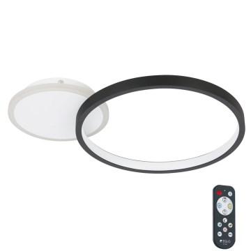 Eglo - LED Dimmable ceiling light LED/15W/230V black + remote control
