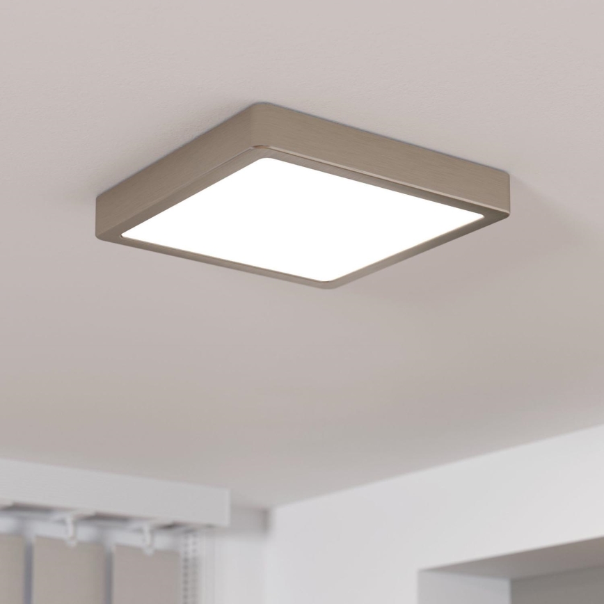 Eglo - LED Dimmable ceiling light LED/17W/230V matte chrome