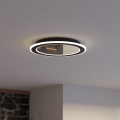 Eglo - LED Dimmable ceiling light LED/20W/230V 2700-6500K black + remote control