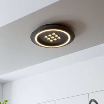 Eglo - LED Dimmable ceiling light LED/21,4W/230V 2700-6500K black + remote control