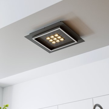 Eglo - LED Dimmable ceiling light LED/21,4W/230V 2700-6500K black + remote control