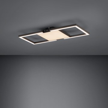 Eglo - LED Dimmable ceiling light LED/26,2W/230V 2700-6500K black + remote control