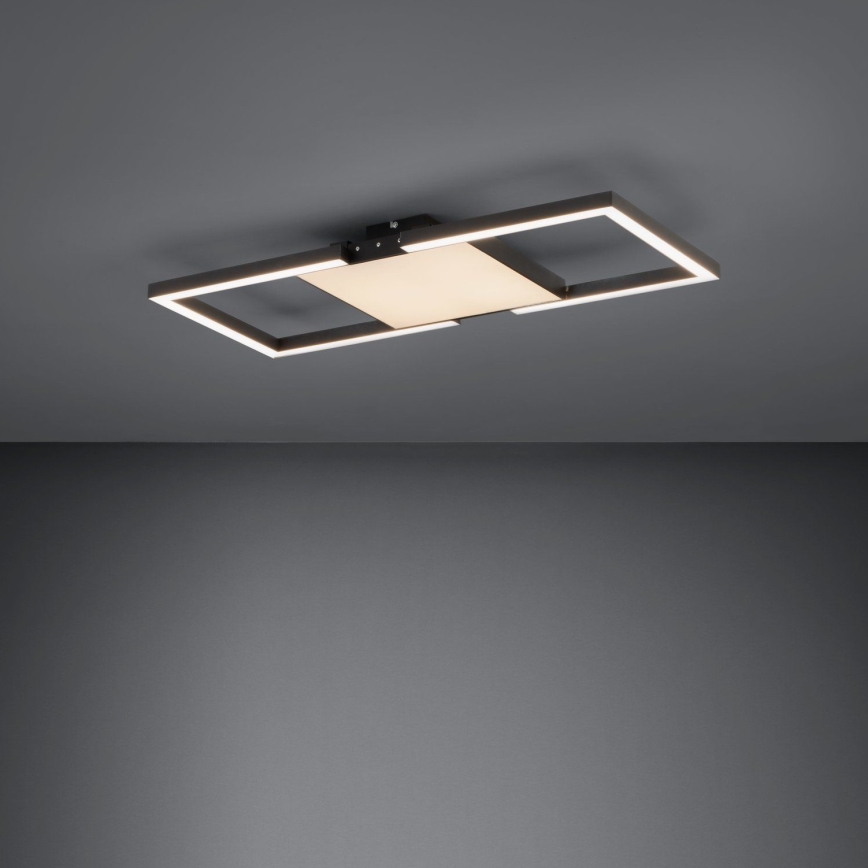 Eglo - LED Dimmable ceiling light LED/26,2W/230V 2700-6500K black + remote control