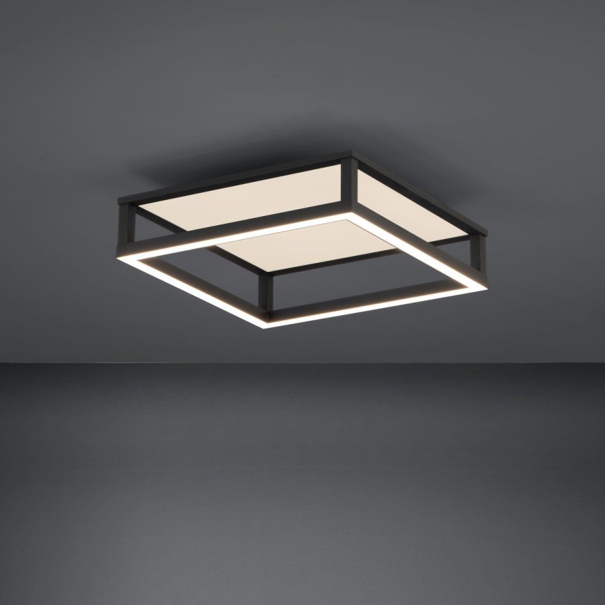 Eglo - LED Dimmable ceiling light LED/29,4W/230V 2700-6500K black + remote control