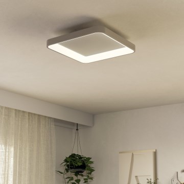 Eglo - LED Dimmable ceiling light LORETELLO LED/12W/230V white + remote control