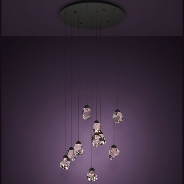 Eglo - LED Dimmable chandelier on a string 10xLED/3W/230V 3000K black/clear