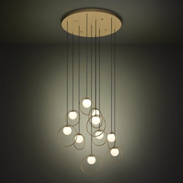 Eglo - LED Dimmable chandelier on a string 10xLED/3W/230V 3000K d. 58 cm gold