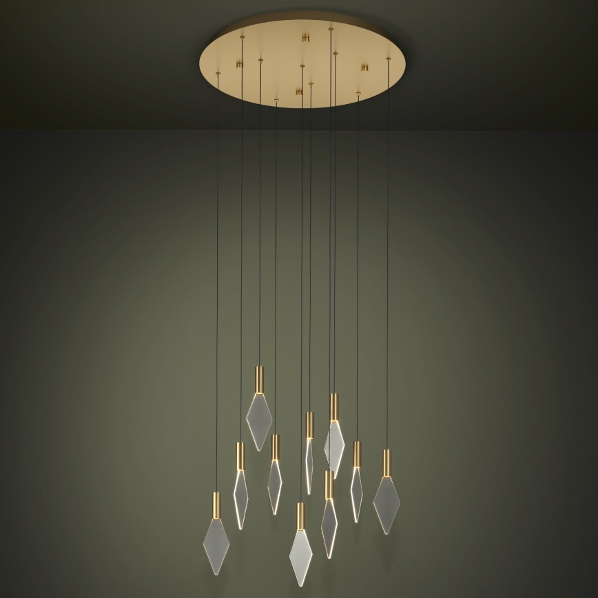 Eglo - LED Dimmable chandelier on a string 10xLED/3W/230V 3000K d. 58 cm gold