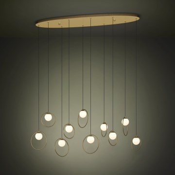 Eglo - LED Dimmable chandelier on a string 10xLED/3W/230V 3000K gold