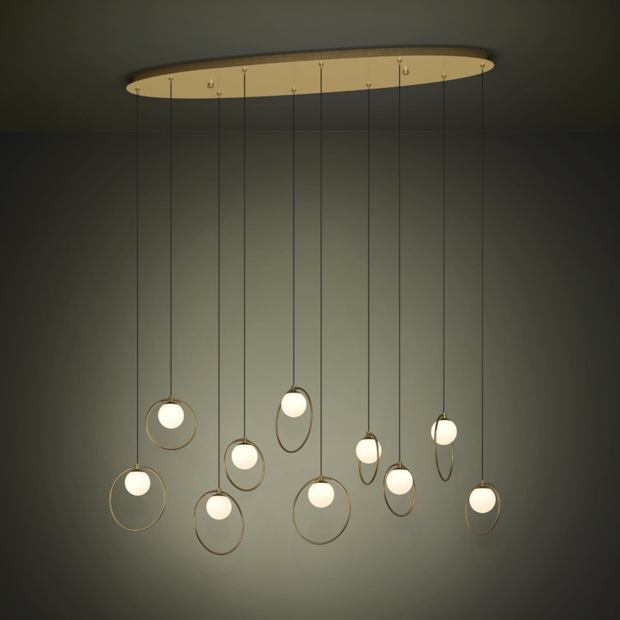 Eglo - LED Dimmable chandelier on a string 10xLED/3W/230V 3000K gold