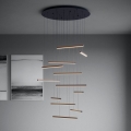 Eglo - LED Dimmable chandelier on a string 12xLED/8,4W/230V 3000K black
