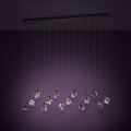 Eglo - LED Dimmable chandelier on a string 14xLED/3W/230V 3000K black/clear
