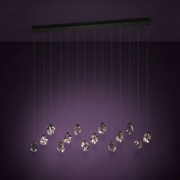 Eglo - LED Dimmable chandelier on a string 14xLED/3W/230V 3000K black/clear