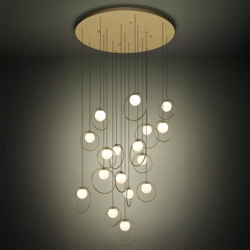 Eglo - LED Dimmable chandelier on a string 17xLED/3W/230V 3000K d. 78 cm gold
