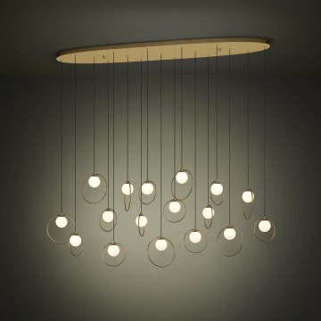 Eglo - LED Dimmable chandelier on a string 17xLED/3W/230V 3000K gold