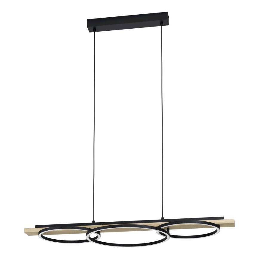 Eglo - LED Dimmable chandelier on a string 2xLED/12,5W/230V+1xLED/15,5W 3000K beige/black