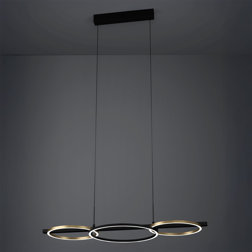 Eglo - LED Dimmable chandelier on a string 2xLED/12,5W/230V + LED/15,5W 3000K black