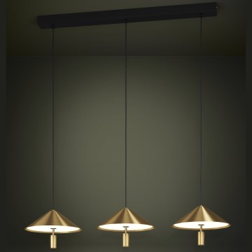 Eglo - LED Dimmable chandelier on a string 3xLED/12W/230V 3000K gold