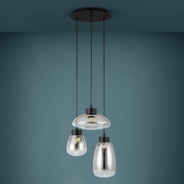 Eglo - LED Dimmable chandelier on a string 3xLED/5,4W/230V 2700K smoky