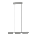 Eglo - LED Dimmable chandelier on a string 3xLED/6,7W/230V silver