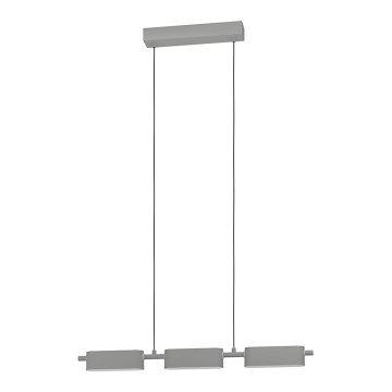 Eglo - LED Dimmable chandelier on a string 3xLED/6,7W/230V silver
