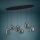 Eglo - LED Dimmable chandelier on a string 6xLED/3,7W/230V 2700-6500K smoky + remote control