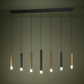 Eglo - LED Dimmable chandelier on a string 7xLED/3,1W/230V 3000K anthracite/gold