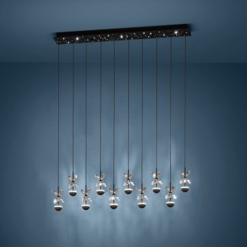 Eglo - LED Dimmable chandelier on a string LED/23W/230V 3000K black