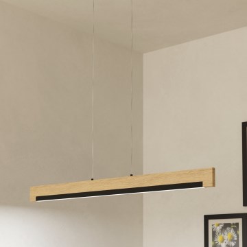 Eglo - LED Dimmable chandelier on a string LED/25,5W/230V 3000K black/beige
