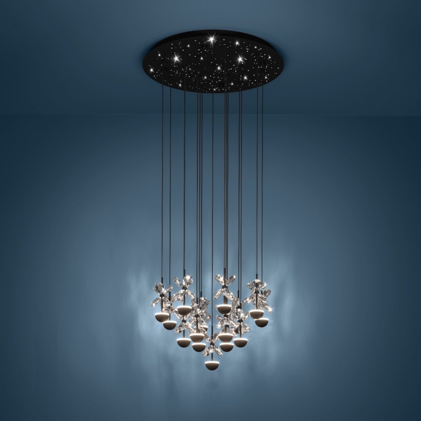 Eglo - LED Dimmable chandelier on a string LED/27W/230V 3000K black