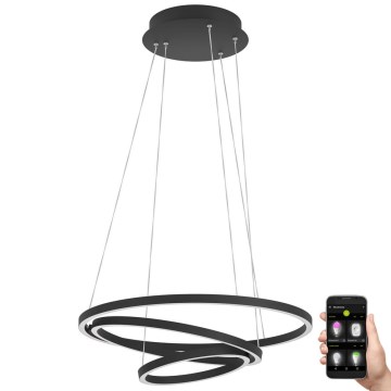 Eglo - LED Dimmable chandelier on a string LED/43,2W/230V black