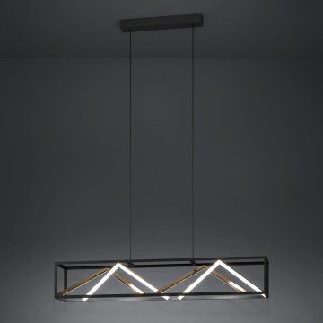 Eglo - LED Dimmable chandelier on a string LED/46W/230V 2700-6500K black/gold + remote control