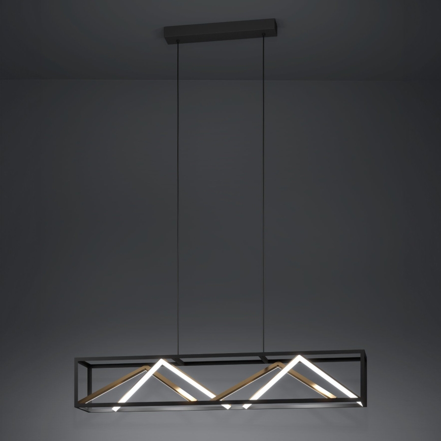Eglo - LED Dimmable chandelier on a string LED/46W/230V 2700-6500K black/gold + remote control