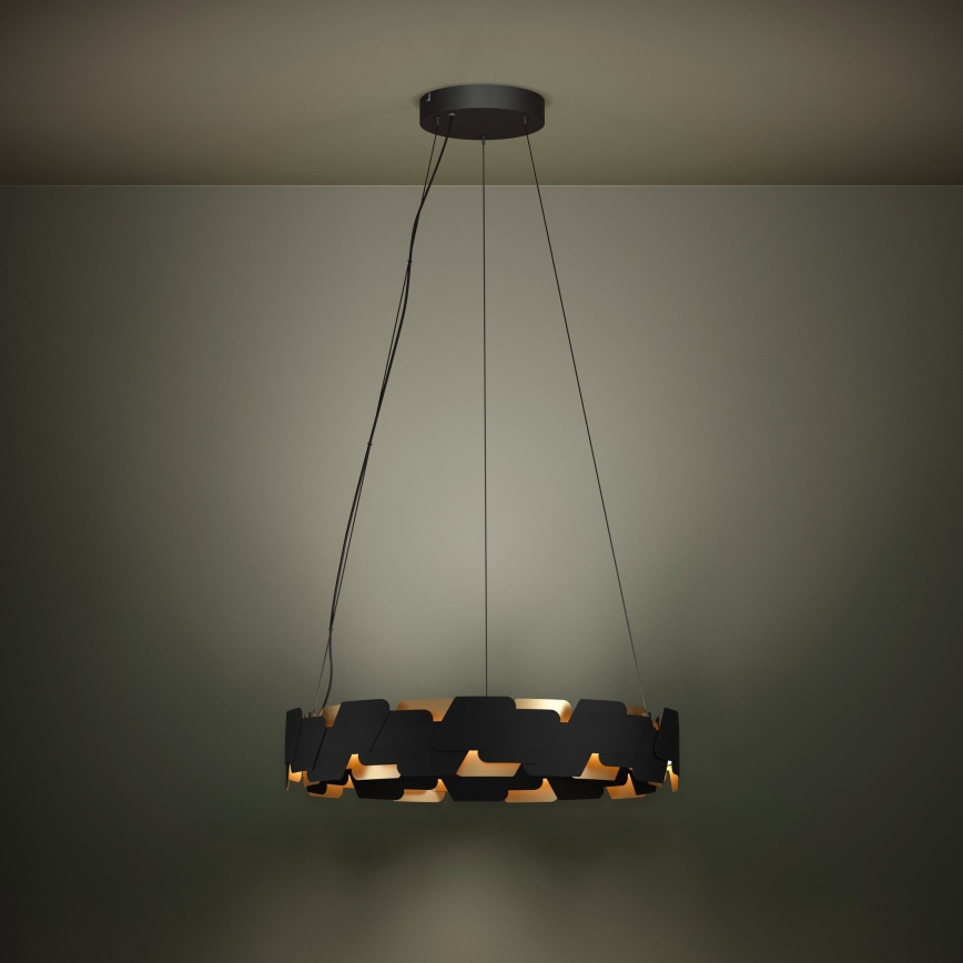 Eglo - LED Dimmable chandelier on a string LED/72W/230V 3000K black/gold