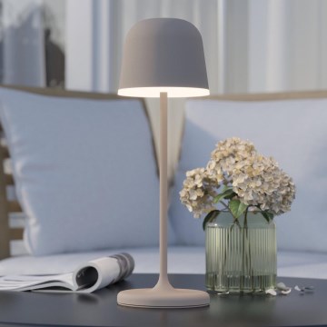 Eglo - LED Dimmable outdoor rechargeable lamp LED/2,2W/5V 1800mAh beige IP54