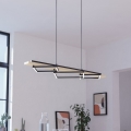 Eglo - LED Dimmable pendant light on cable 2xLED/13W/230V + LED/16W black/beige