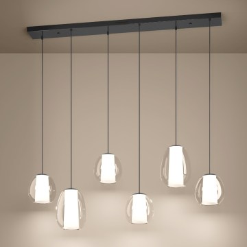 Eglo - LED dimmable pendant on cable 2xLED/7W/230V + 4xLED/5,5W + 6xLED/1,6W glossy chrome