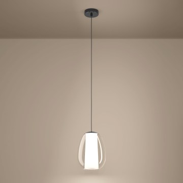 Eglo - LED Dimmable Pendant on Cable LED/7W/230V + LED/1,6W 2200-6500K Black Chrome