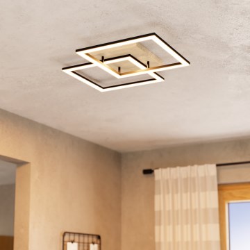 Eglo - LED Dimmable surface-mounted chandelier 4xLED/32W/230V 2700-6500K brown/black