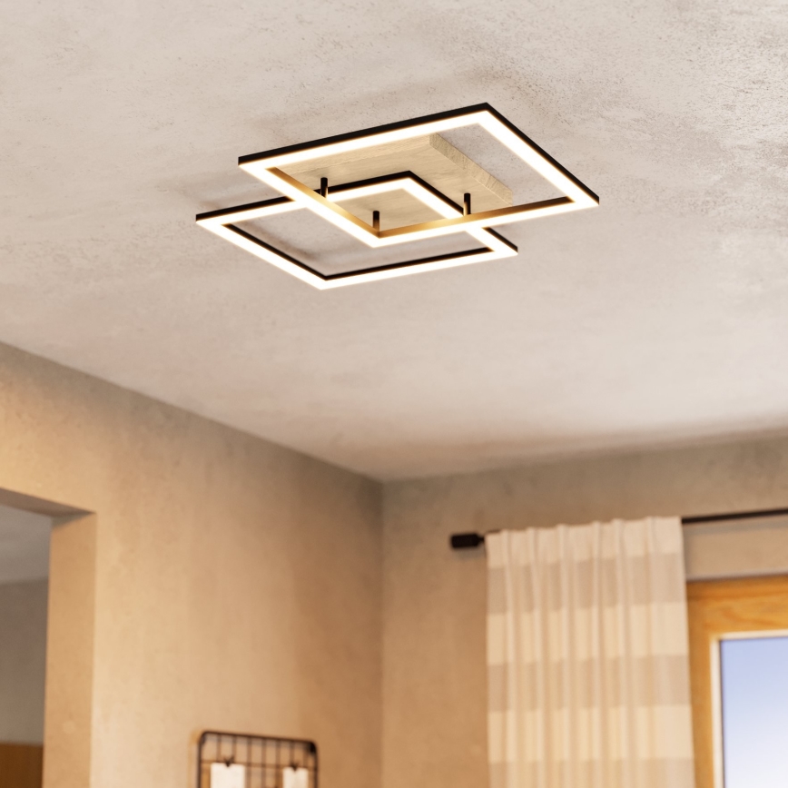 Eglo - LED Dimmable surface-mounted chandelier 4xLED/32W/230V 2700-6500K brown/black