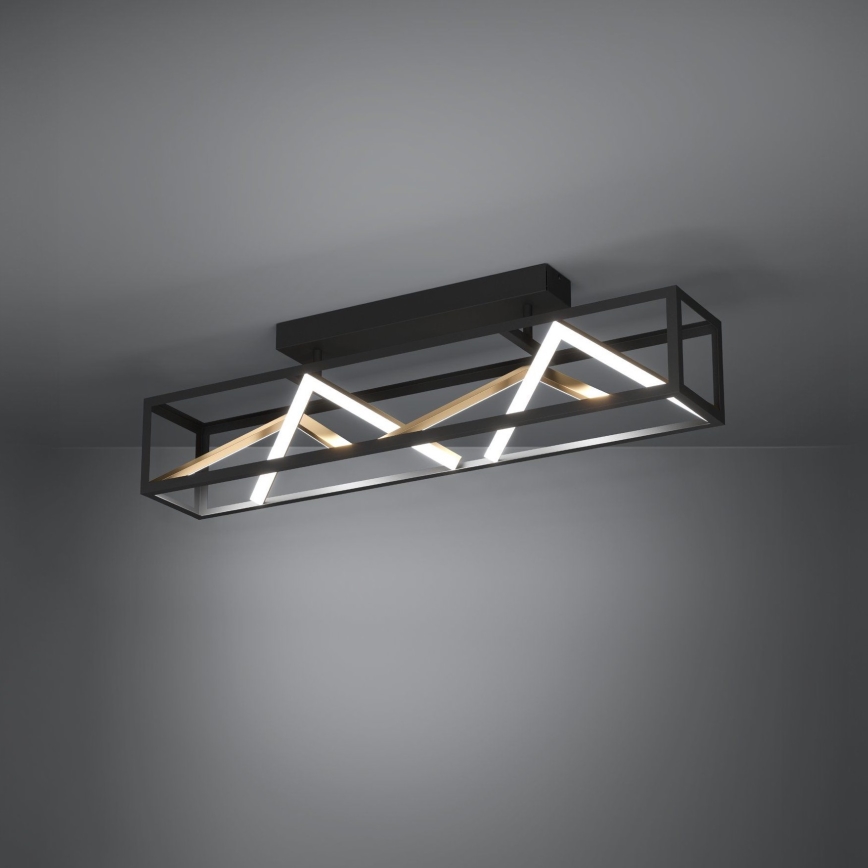 Eglo - LED Dimmable surface-mounted chandelier LED/45W/230V 2700-6500K black/gold + remote control