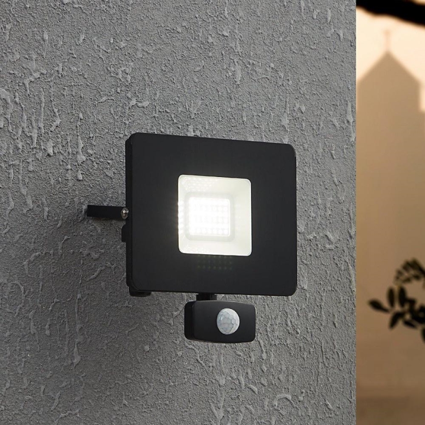 Eglo - LED Floodlight with a sensor LED/30W/230V IP44
