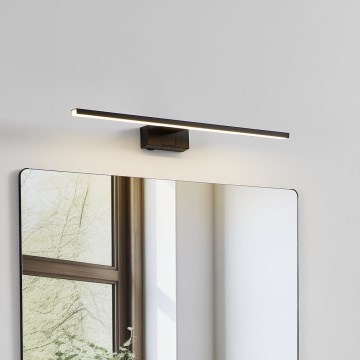 Eglo - LED Mirror Light for Bathroom, 10W, 230V, 3000/4000/6500K, 60 cm, IP44, Black