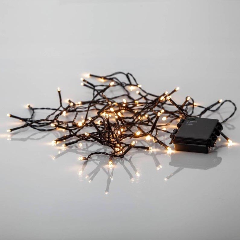 Eglo - LED Outdoor Christmas chain 80xLED/3xAA 6,1m IP44