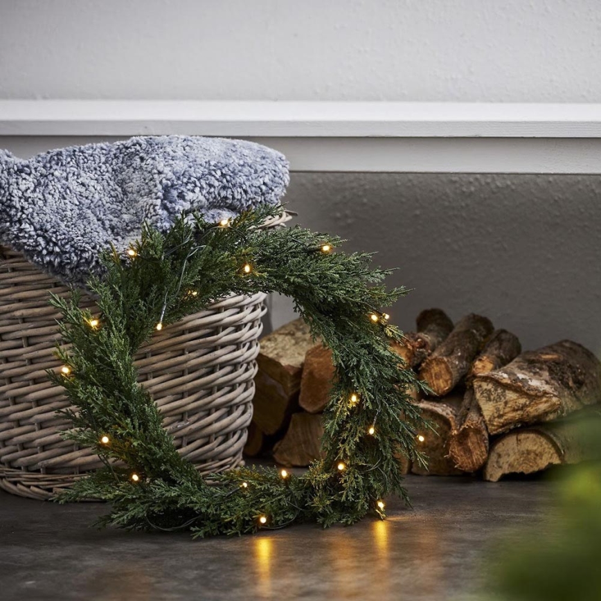 Eglo - LED Outdoor Christmas wreath 20xLED/0,03W/3xAA IP44