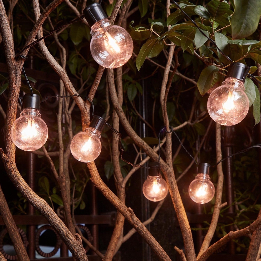 Eglo - LED Outdoor decorative chain 16xLED/0,064W/24V IP44 black