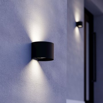 Eglo - LED Outdoor Wall Light 2xLED/2.8W/230V IP54 Black