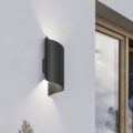 Eglo - LED Outdoor Wall Light 2xLED/4W/230V 2700/4000/6000K IP44 Black