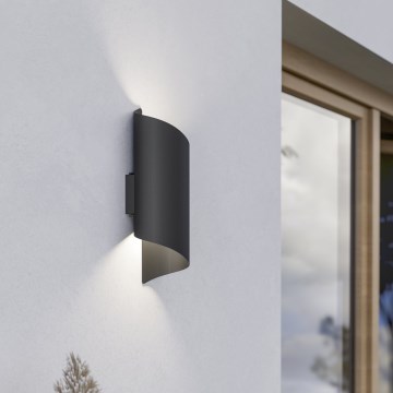 Eglo - LED Outdoor Wall Light 2xLED/4W/230V 2700/4000/6000K IP44 Black